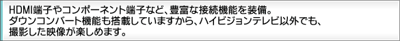 HDMI[qR|[lg[qȂǁALxȐڑ@\𑕔B_ERo[g@\ڂĂ܂AnCrWerȊOłABefy߂܂B