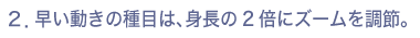 QD̎ڂ́Ag2{ɃY[𒲐߁B