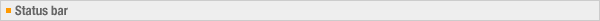 Status bar